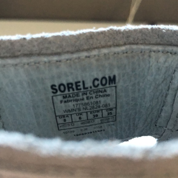 Sorel - Joanie Wedge Sandal Ankle Lace with Velcro strap- 8 NWT gray - Picture 7 of 7